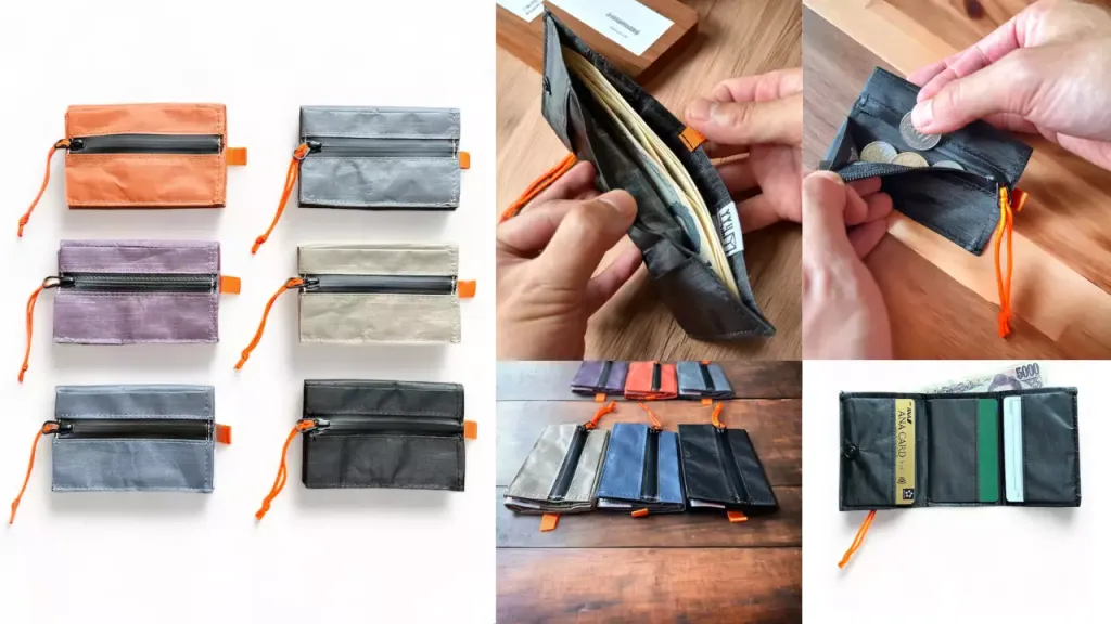 軽量・耐久性を備え使い心地に優れた完璧な登山向け財布『山旅 ダイニーマ製3つ折り軽量ウォレット』